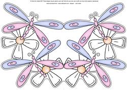 Dragonflies Shaped Card