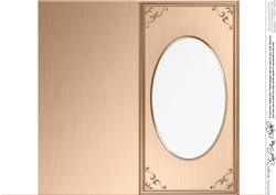 Dl 'metallic Frame Embossed' Card Front or Insert
