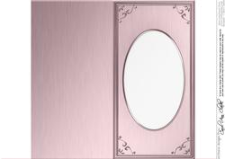 Dl 'metallic Frame Embossed' Card Front or Insert