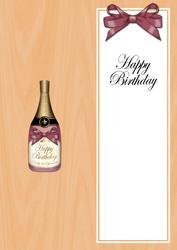 Large Dl Birthday Champers in a Box Insert