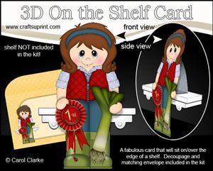 3D on the Shelf Card Kit - Village Show Leek Prize Noreen