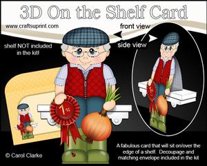 3D on the Shelf Card Kit - Village Show Onion Prize Harley