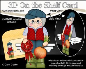 3D on the Shelf Card Kit - Village Show Onion Prize Monica