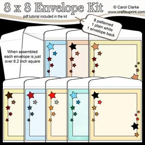 8 x 8 Stars Envelope Kit