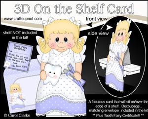 3D on the Shelf Card Kit - Cute Little Tooth Fairy