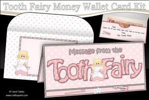 Tooth Fairy Money or Gift Wallet Card Kit