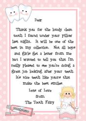 A4 Letter from the Tooth Fairy
