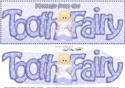 Large Dl Tooth Fairy Quick Card & 3D Decoupage