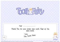 Large Dl Tooth Fairy Matching Insert
