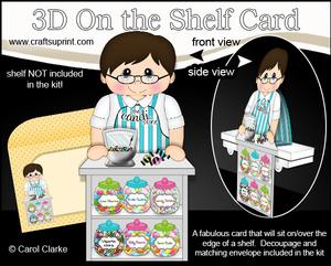 3D on the Shelf Card Kit - Candi Shop Man Mickey