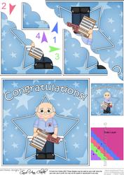 Bus Driver Congratulations Scallop Corner Side Stacker