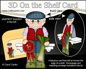 3D on the Shelf Card Kit - Village Show Leek Prize Harley