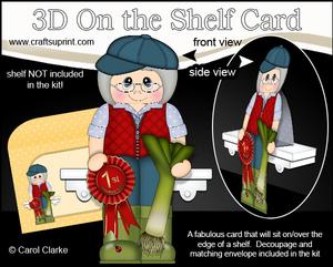 3D on the Shelf Card Kit - Village Show Leek Prize Monica