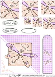 Dragonfly Quick Card with Pyramage Topper