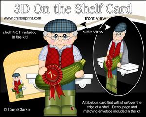 3D on the Shelf Card Kit - Village Show Marrow Prize Harley