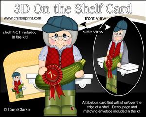 3D on the Shelf Card Kit - Village Show Marrow Prize Monica