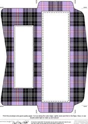 Mini Dl (80 x 215mm) Tartan Envelope