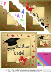 Uncle Congratulations Graduation Scallop Corner