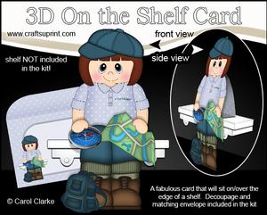 3D on the Shelf Card Kit - Little Rambler Lady Martine