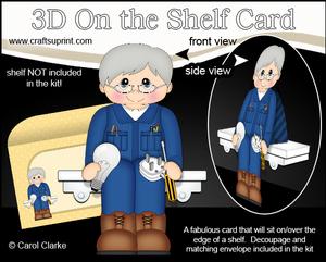 3D on the Shelf Card Kit - Little Electrician Julian