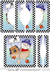 Pirates Ahoy!! Quick Card with Circular Side Stacker Topper