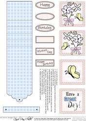 Flowers and Butterfly Waterfall Sheet