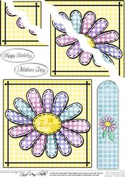 Patchwork Petals Quick Card with Wavy Corner Side Stacker