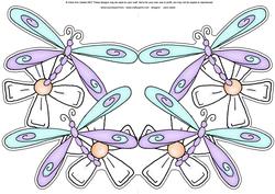 Dragonflies Shaped Card