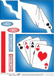 You're Ace!! Quick Card Wavy Corner Side Stacker