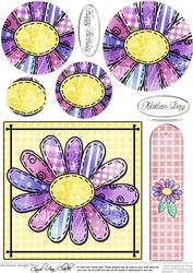 Patchwork Petals Quick Card with Circle Pyramage