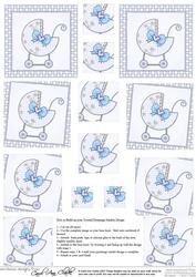 New Baby Boy Twisted Pyramage Sheet