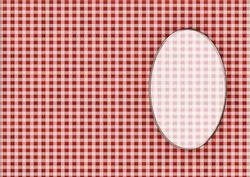 Men's Gingham Card Front or Insert