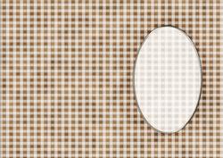 Men's Gingham Card Front or Insert