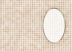 Men's Gingham Card Front or Insert