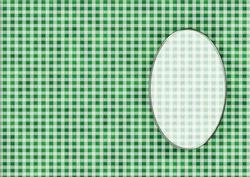 Men's Gingham Card Front or Insert