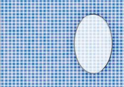 Men's Gingham Card Front or Insert