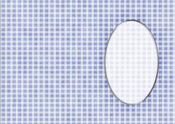 Men's Gingham Card Front or Insert