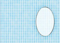 Men's Gingham Card Front or Insert