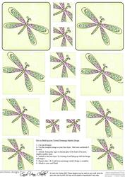 Dreamy Dragonfly Twisted Pyramage Sheet
