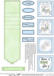 Little Boy Bunny Waterfall Sheet