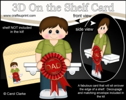 3D On the Shelf Card Kit - Dorian is the Number 1 Best Ever Dad