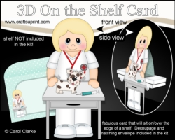 3D On the Shelf Card Kit - Little Vet Lizabeth