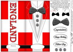 Dressed to Thrill!! Man's Quick Card with 3D Decoupage