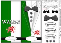 Dressed to Thrill!! Man's Quick Card with 3D Decoupage