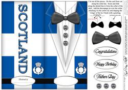 Dressed to Thrill!! Man's Quick Card with 3D Decoupage