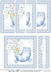 Cute Cat Quick Card with Side Stacker Topper