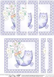 Cute Cat Quick Card with Side Stacker Topper