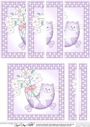 Cute Cat Quick Card with Side Stacker Topper