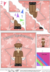 Army Officer Retirement Scallop Corner Side Stacker