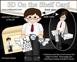 3D On the Shelf Card Kit - Little EyeZone Optician or Optical Assistant Antoine